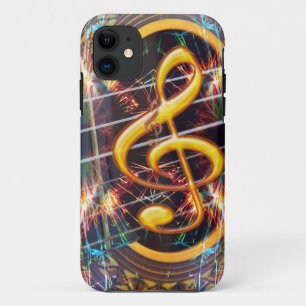Psychadelic Accoustic Guitar, Musikblatt Design Case-Mate iPhone Hülle
