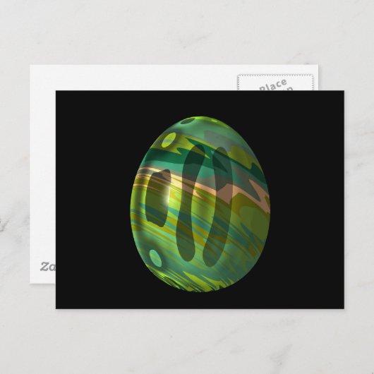 Psychadelic Egg 4 Postkarte (Vorne/Hinten)