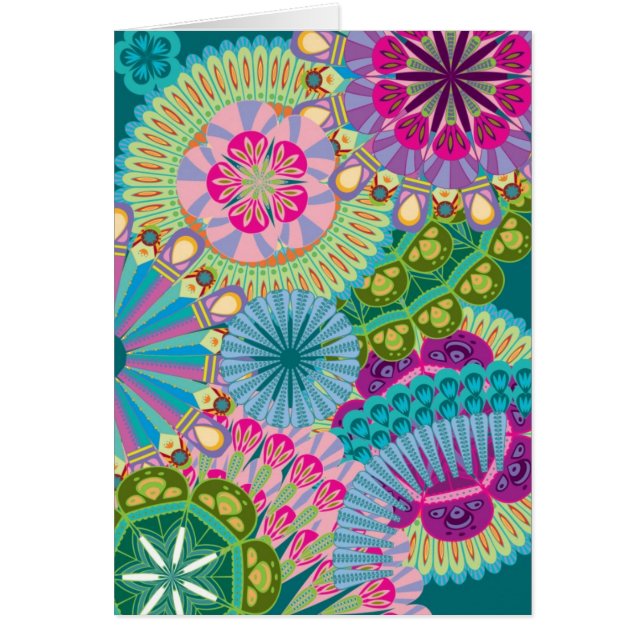 psychadelic Feder-Blumen (Vorne)