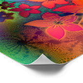 Psychadelic Floral Poster (Ecke)