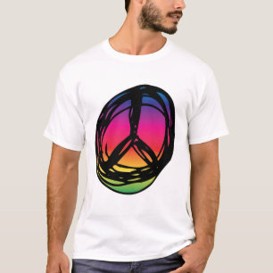 Psychadelic Friedenszeichen T-Shirt