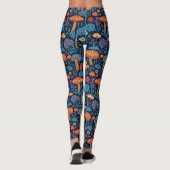 Psychadelic Groovy Mushrooms Leggings (Rückseite)