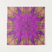 Psychadelic Liquid Abstrakt Lila Orange