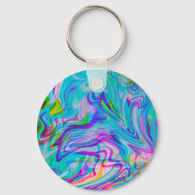 Psychadelic Liquid Abstraktes Muster Blau