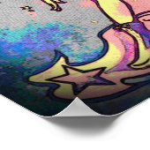 Psychadelic Shooting Star Poster (Ecke)