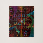 Psychadelische Zahlenmuster, faszinierendes Design Puzzle (Vertikal)