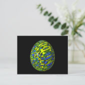 Psychadelisches Ei 2 Postkarte (Stehend Vorderseite)