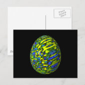 Psychadelisches Ei 2 Postkarte (Vorne/Hinten)