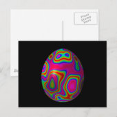 Psychadelisches Ei 5 Postkarte (Vorne/Hinten)