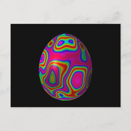 Psychadelisches Ei 5 Postkarte (Vorderseite)