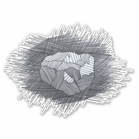 Psyche 16 Aufkleber (Vorderseite)