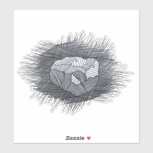 Psyche 16 Aufkleber (Blatt)