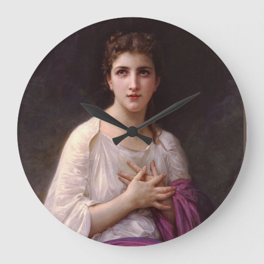 Psyche 1892 William Bouguereau Große Wanduhr (Vorderseite)