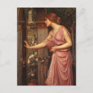 Psyche betritt Cupid's Garden durch Wasserhaus Postkarte