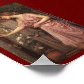 Psyche betritt den Garten von Cupid Poster (Ecke)