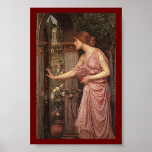 Psyche betritt den Garten von Cupid Poster (Vorne)
