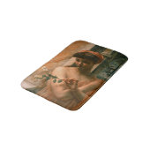 Psyche im Tempel der Liebe (von Edward Poynter) Badematte (Schrägansicht)