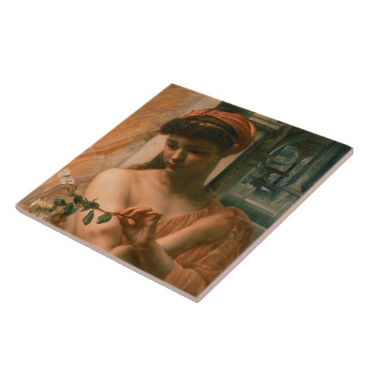 Psyche im Tempel der Liebe (von Edward Poynter) Fliese (Seite)