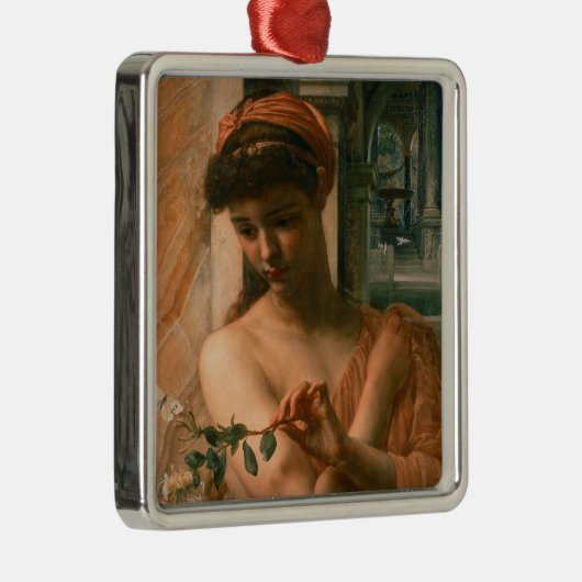 Psyche im Tempel der Liebe (von Edward Poynter) Ornament Aus Metall (Rechts)