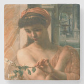 Psyche im Tempel der Liebe (von Edward Poynter) Steinuntersetzer (Vorderseite)