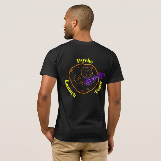 Psyche Launch Team T-Shirt (Schwarz voll)