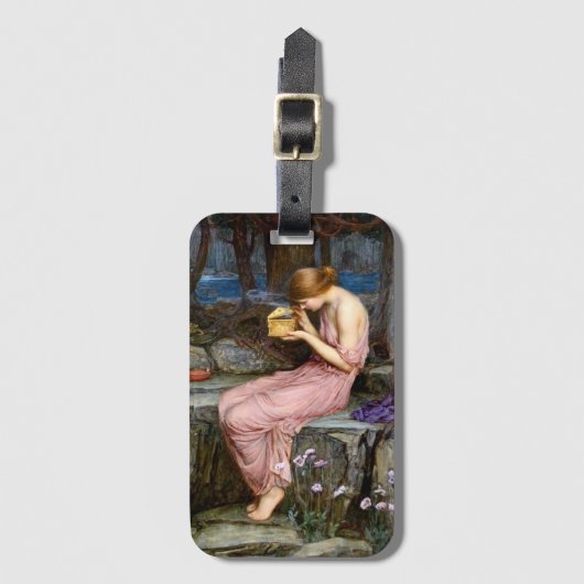 Psyche öffnet die Golden Box Wasserhaus Malerei Gepäckanhänger