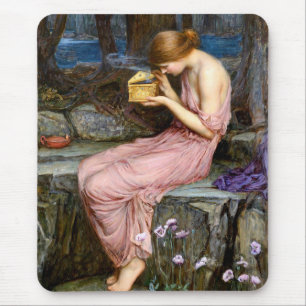 Psyche öffnet die goldene Schachtel Waterhouse Gem Mousepad