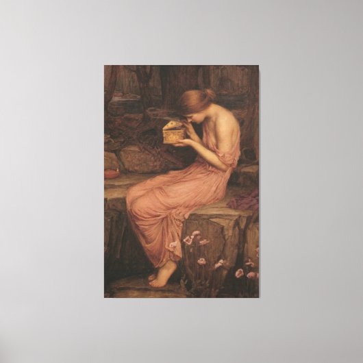 Psyche Opening the Golden Box by J W Waterhouse Leinwanddruck (Vorderseite)