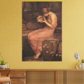 Psyche Opening the Golden Box by J W Waterhouse Leinwanddruck (Insitu (Wohnzimmer))