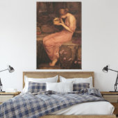 Psyche Opening the Golden Box by J W Waterhouse Leinwanddruck (Insitu (Schlafzimmer))