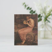 Psyche Opening the Golden Box by J W Waterhouse Postkarte (Stehend Vorderseite)