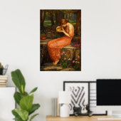 Psyche Opening the Golden Box by Waterhouse Poster (Heimbüro)