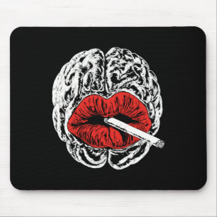 Psyche raucht Aufkleber  Mousepad