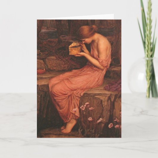 Psyche und Golden Box John William Waterhouse Karte (Vorderseite)
