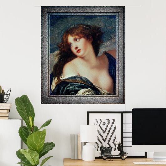 Psyche von Jean-Baptiste Greuze Poster (Heimbüro)
