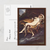 Psyche wird von den Winden, von Prud'Hon Pie entfü Postkarte (Vorne/Hinten)