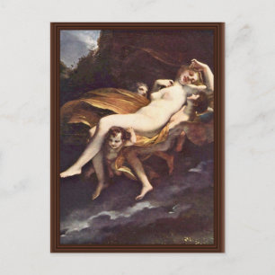 Psyche wird von den Winden, von Prud'Hon Pie entfü Postkarte