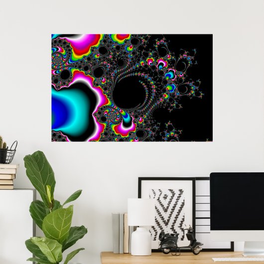 Psychedelace - Fraktal Poster (Heimbüro)