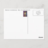 Psychedelia Dreamy Girl Postkarte (Rückseite)