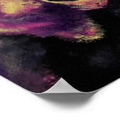 "Psychedelia" Skull Cluster Art Poster Print (Ecke)