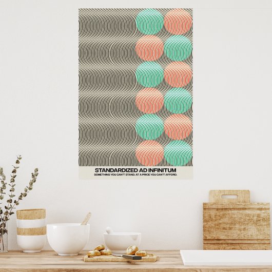 Psychedelia Standardisierte Werbung Infinitum Post Poster (Küche)