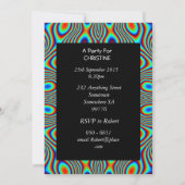 Psychedelic 110. Geburtstagsparty Einladung (Rückseite)