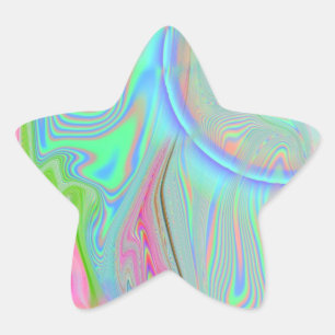 Psychedelic 2.0 Stern Sticker (20 pro Blatt)