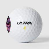 Psychedelic 3rd Eye Anime Girl Golfball (Logo)