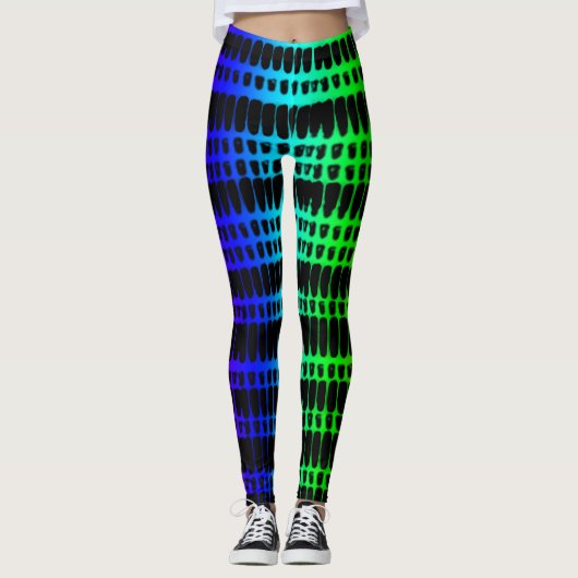 Psychedelic 4 Colors Leggings (Vorderseite)