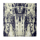psychedelic abstract art black and white fliese (Vorderseite)
