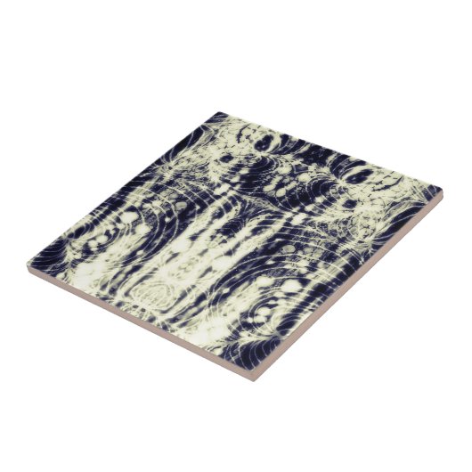 psychedelic abstract art black and white fliese (Seite)