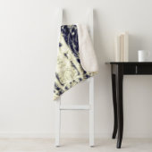 psychedelic abstract art black and white sherpadecke (Beispiel)