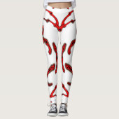 Psychedelic Abstract Leggings – Neon Art Pattern (Vorderseite)
