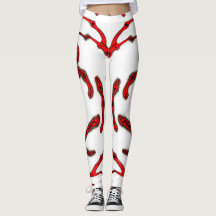 Psychedelic Abstract Leggings – Neon Art Pattern f